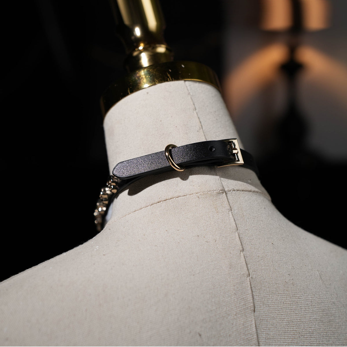 Skull Decorative Leather Choker