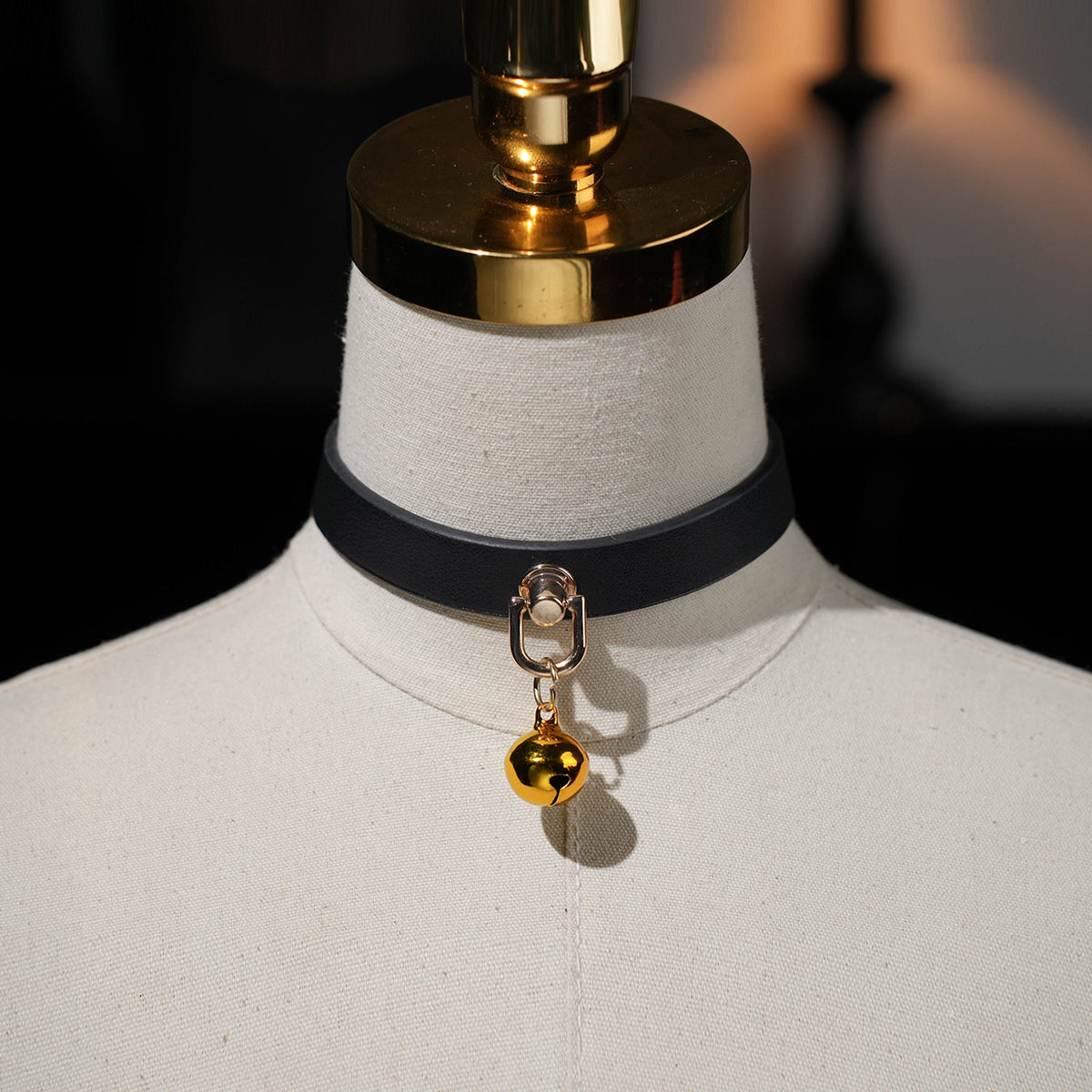 Siren Choker With Gold Bell