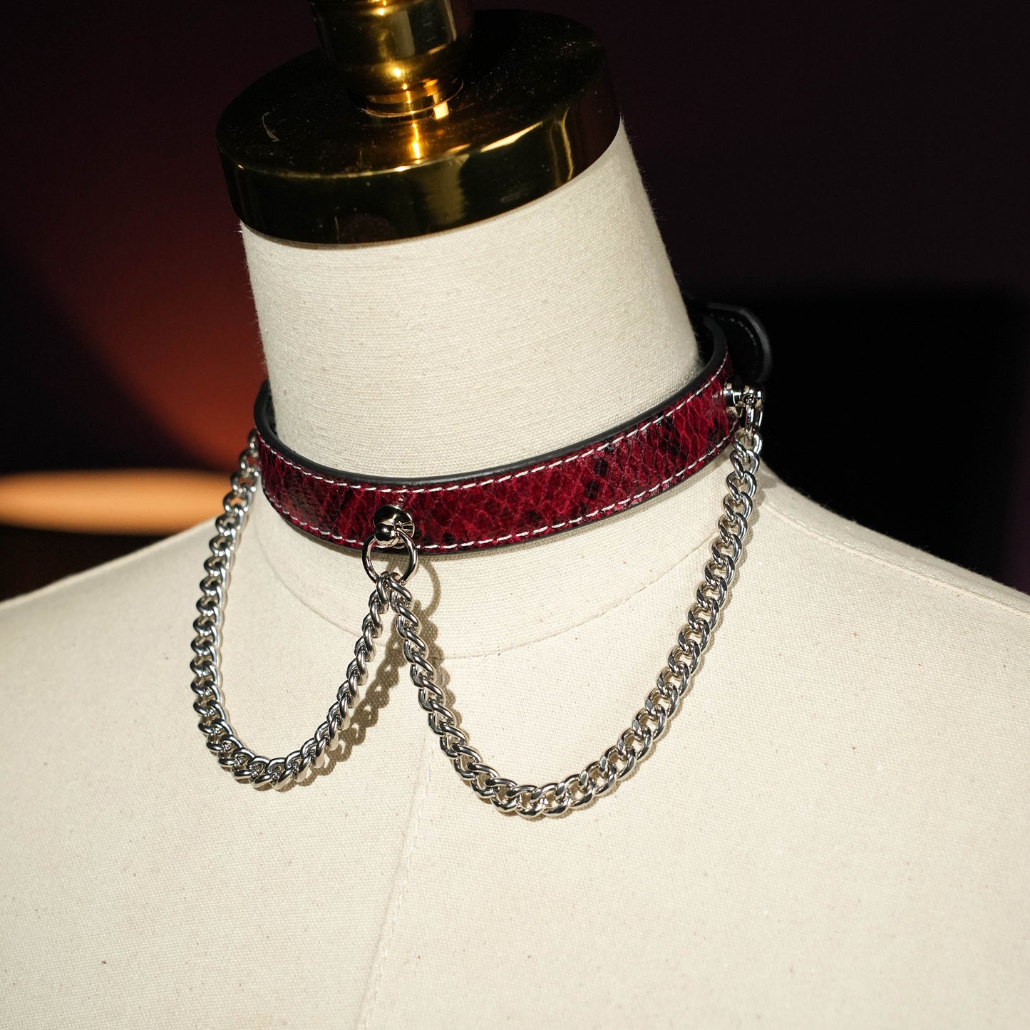 Echo Double Silver Chain Choker More Color Chosse