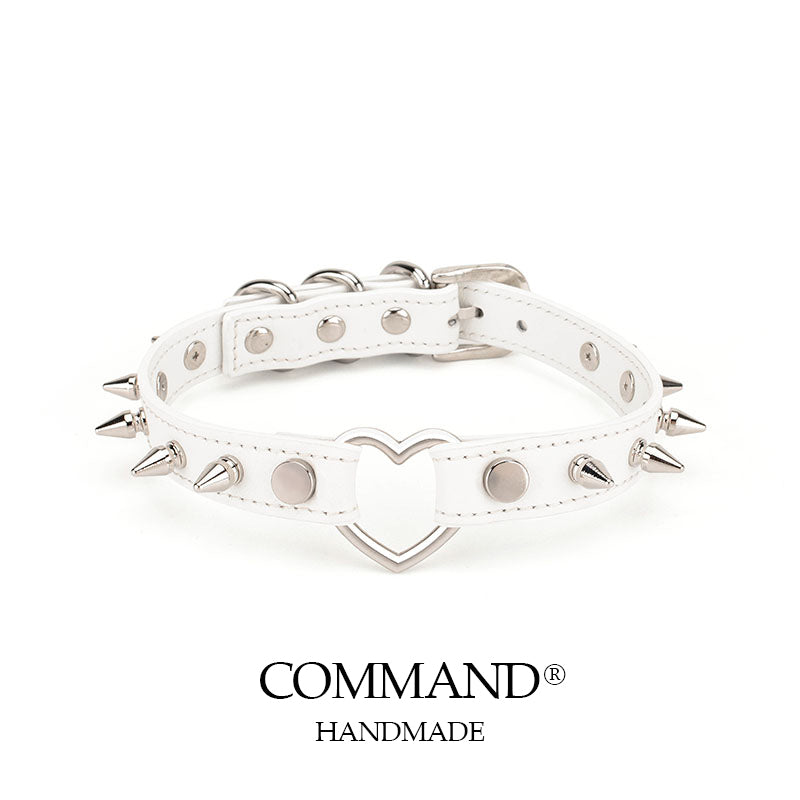 Love On Thorns Punk Choker With Heart