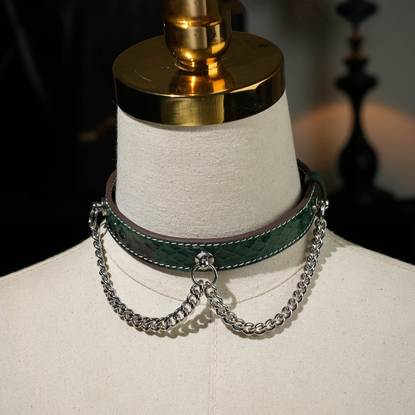 Echo Double Silver Chain Choker More Color Chosse