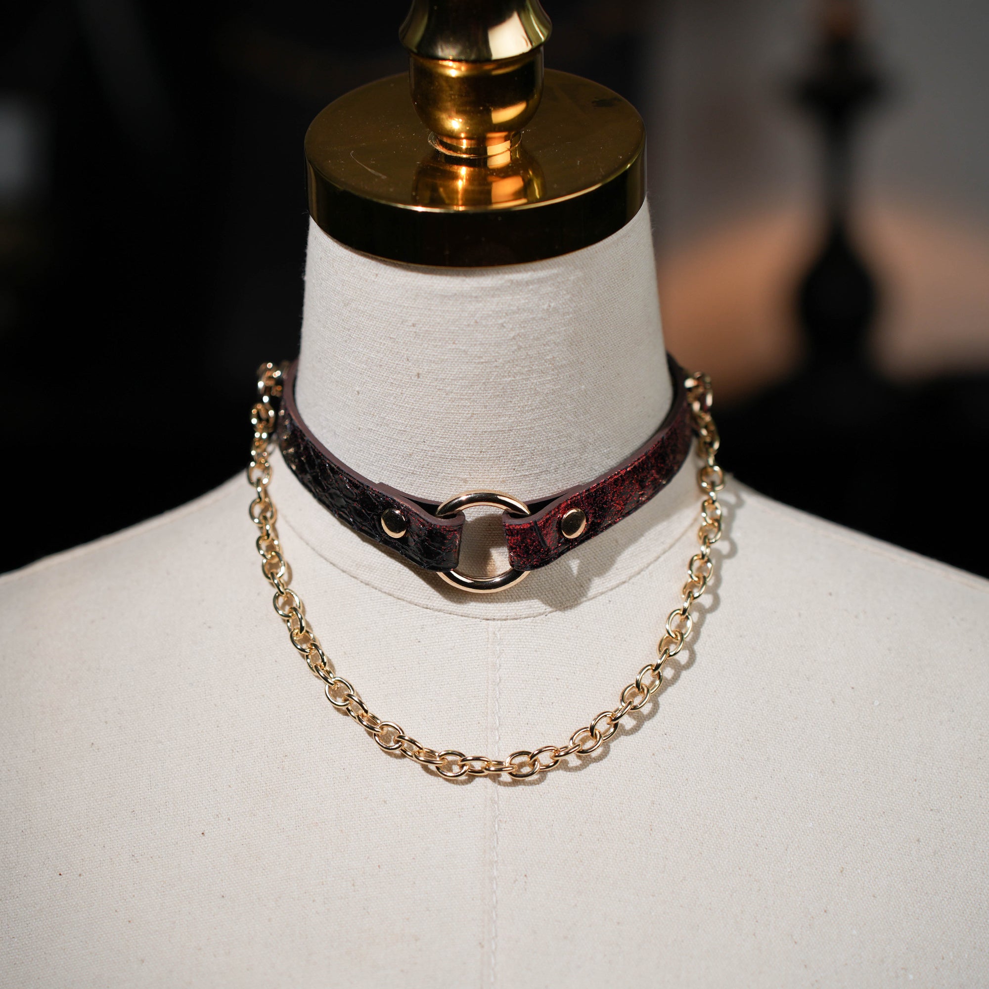 Terra O Ring Choker with Chain