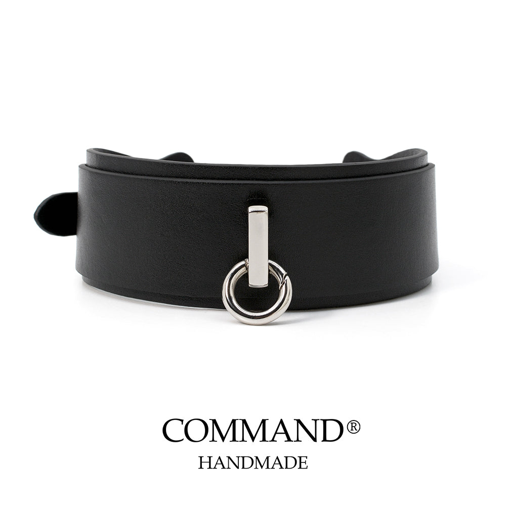 Kronus Black Choker With Small O Ring