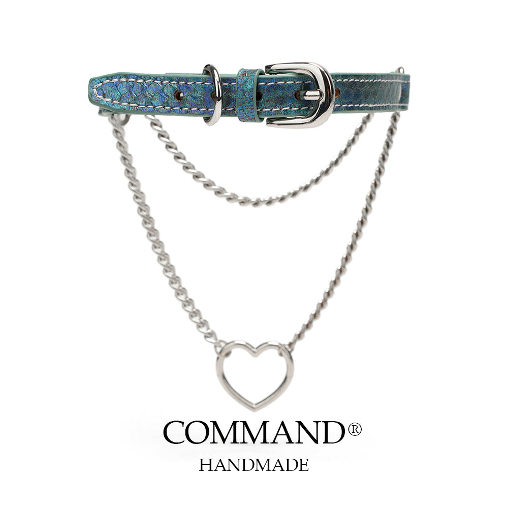 Nike Half Chain Choker with Heart Ring