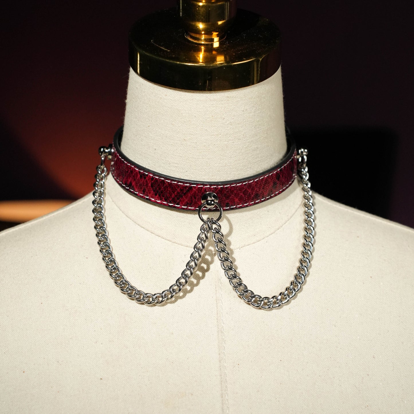 Echo Double Silver Chain Choker More Color Chosse