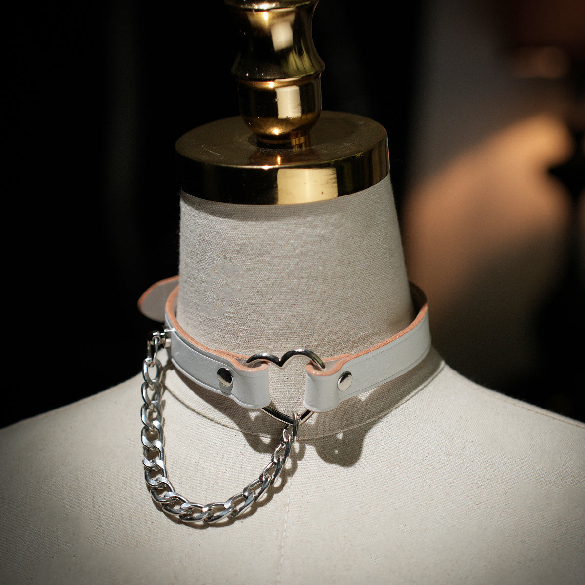 Soma Black Heart Choker With Chain