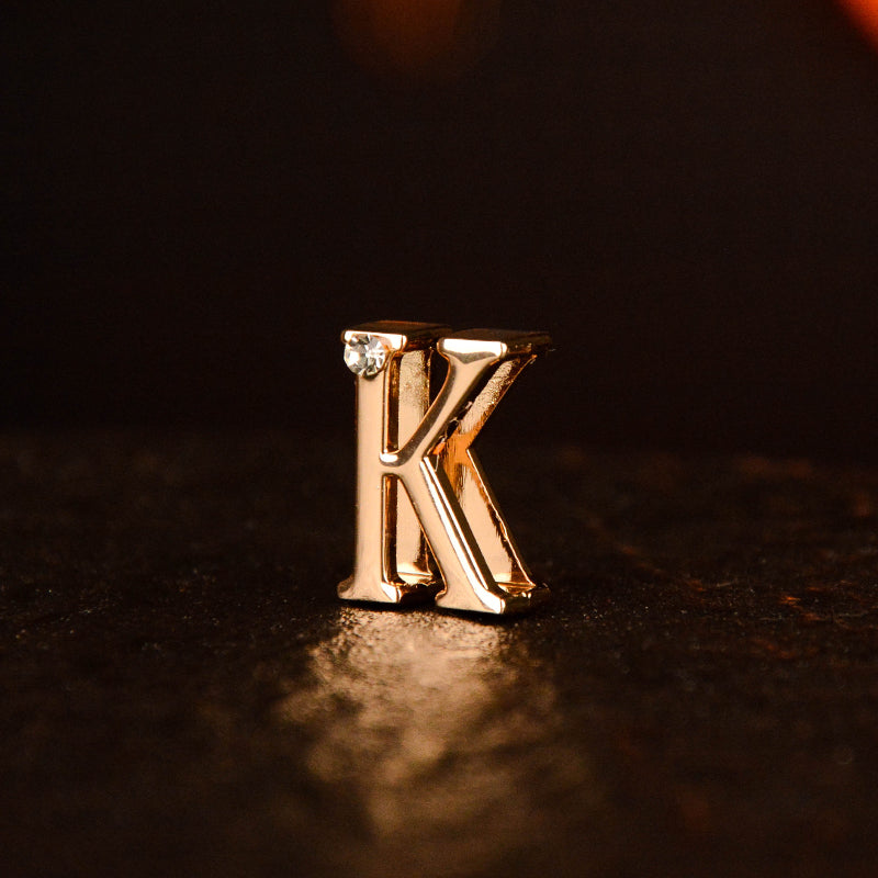 Gold Diamond Letter Pendant (single buy no delivery)