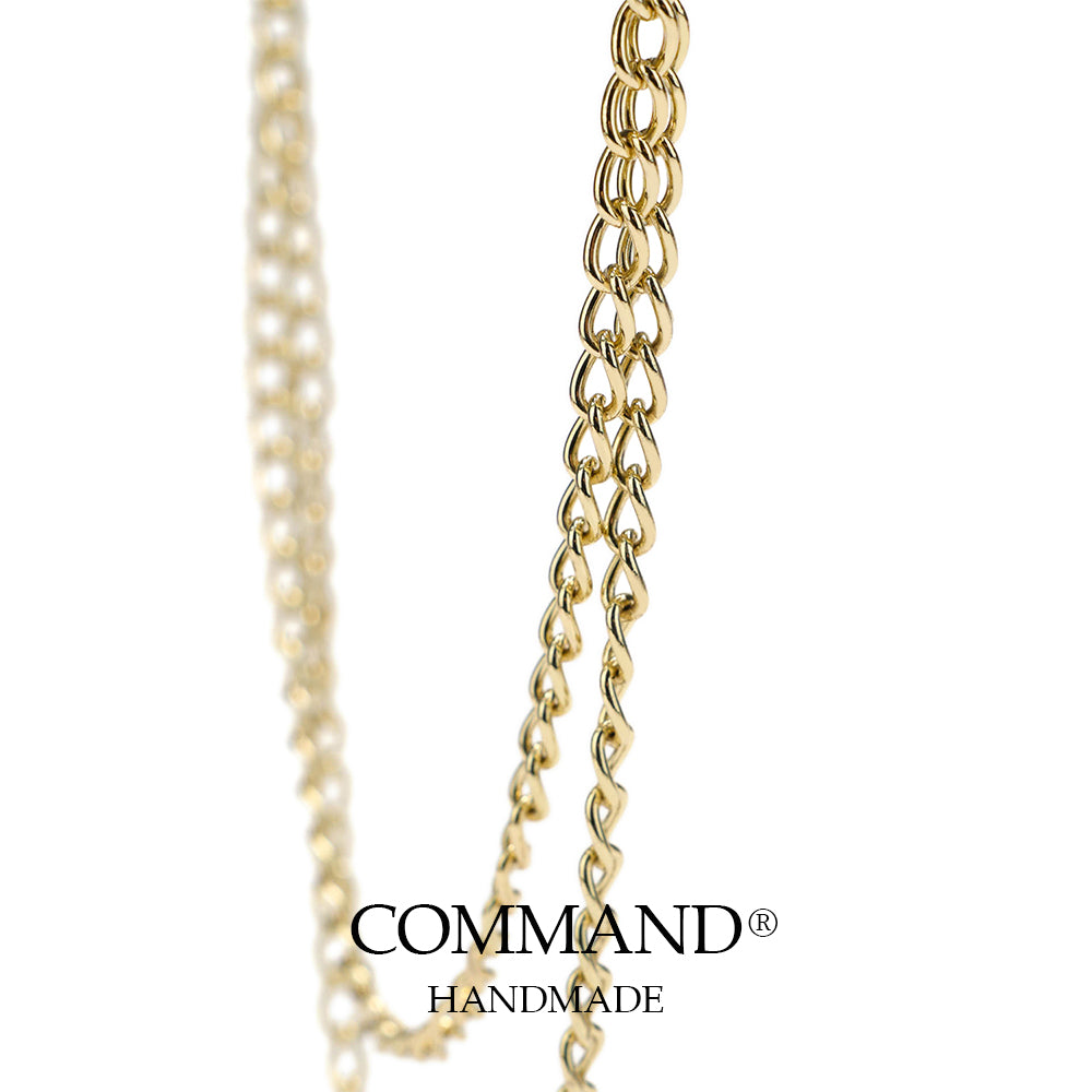 Helen Pastel Leather Choker with Lace Trim, Pearl Accents & Gold Chain