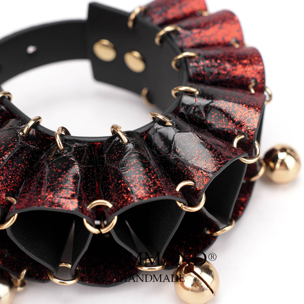 Jester Artisanal Layered Bell Ruffled Wrist Cuffs
