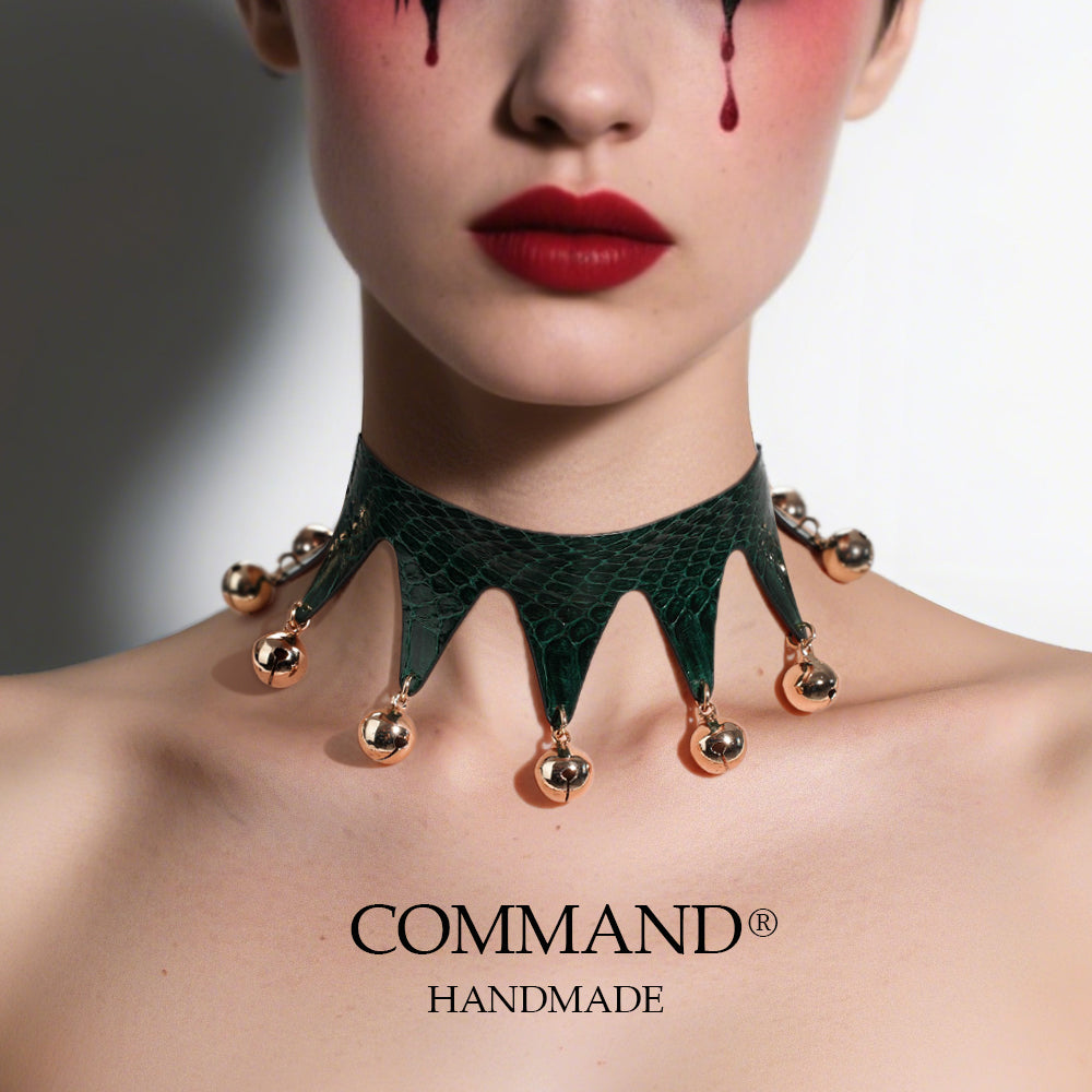 Jester’s Shatter Triangle Choker with Bell_Snake