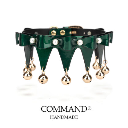 Jester’s Mirage Pearl Triangle Choker with Bell