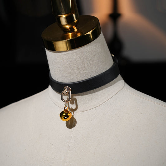 Siren Choker With Gold Bell