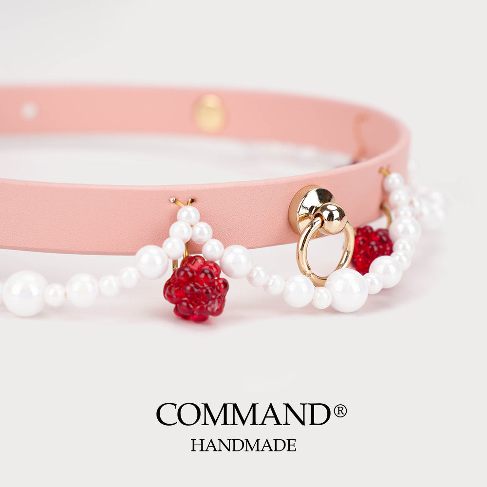 Seren Raspberry Pearl Choker