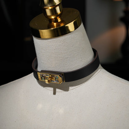 Cronus Black Kelly Buckle Collar