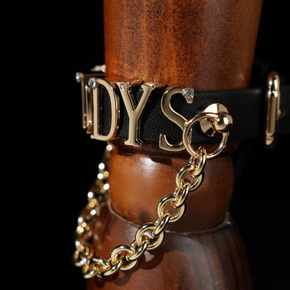Metal Letter Chain Bracelet