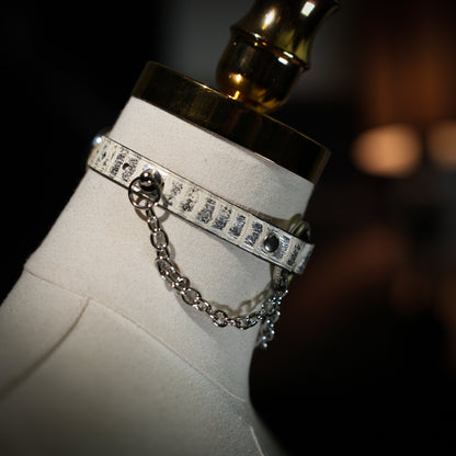 Pitys Double Gold Chain Choker_White-Gold