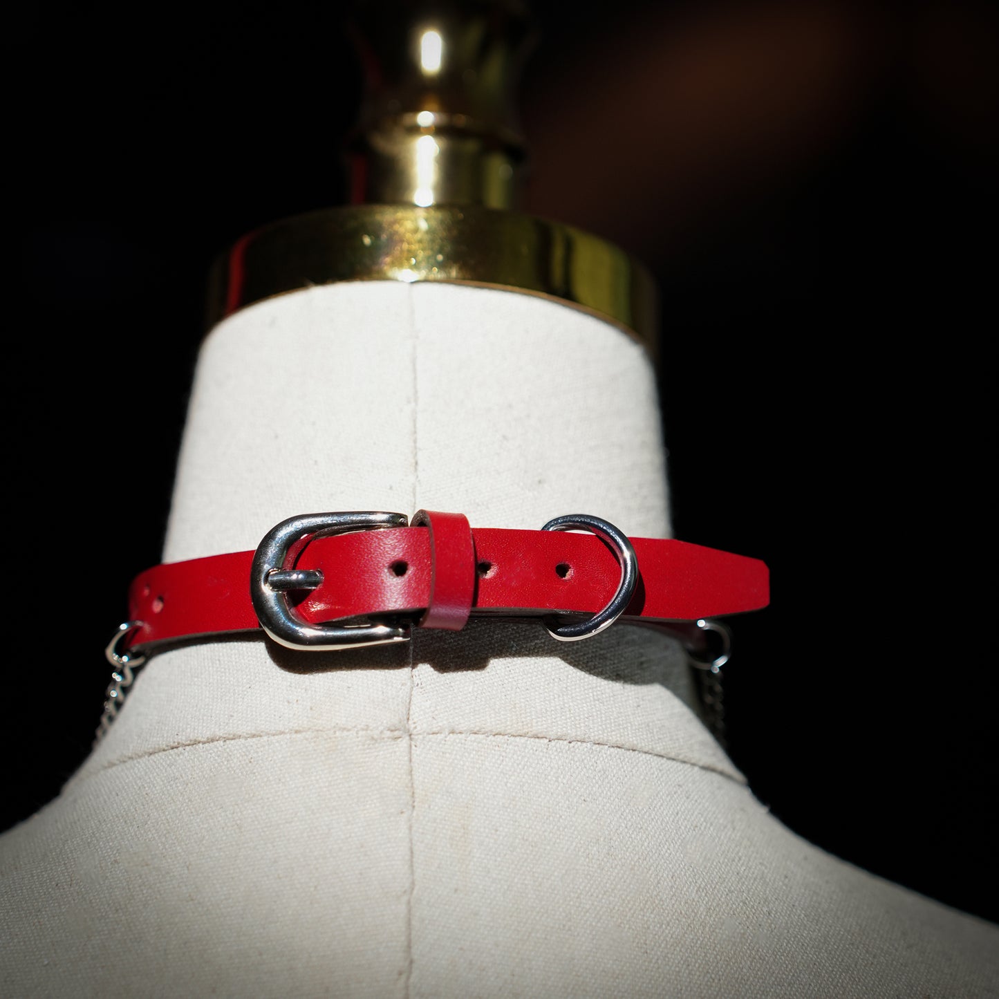 Ratri Double Chain Choker with Cross Charm/Little Heart