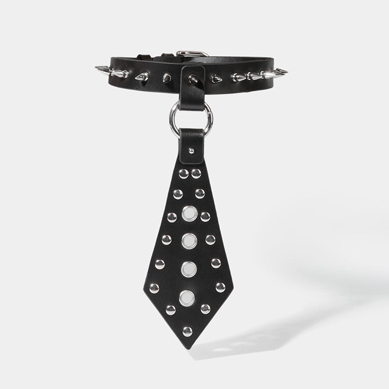 Sita Black Studded Tie Choker