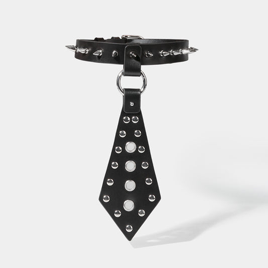 Sita Black Studded Tie Choker