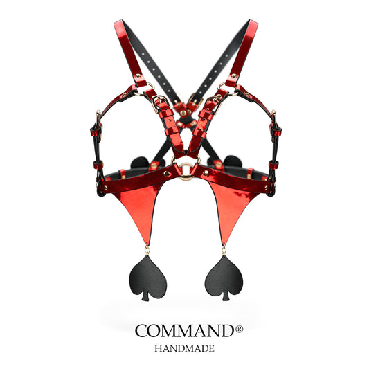 Jester Queen of Spades Harness Corset