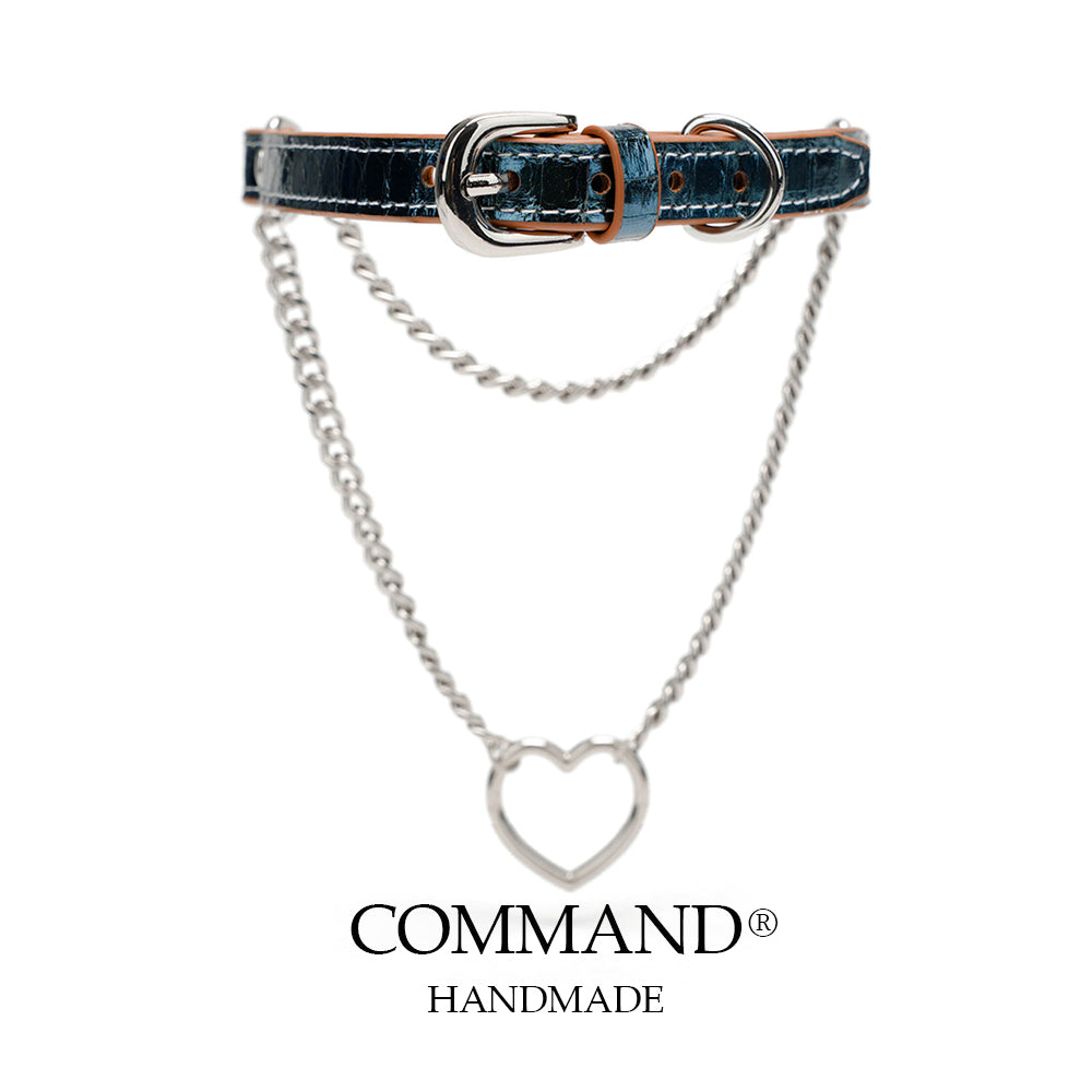 Nike Half Chain Choker with Heart Ring