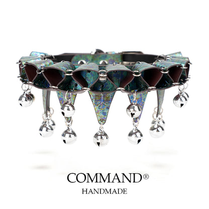 Jesterlet Mini Ruffle Triangle Choker with Bell