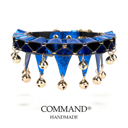 Jesterlet Mini Ruffle Triangle Choker with Bell