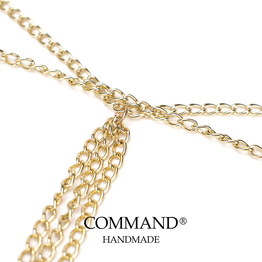 Rose Temptation Draped Leather Body Chain/Harness