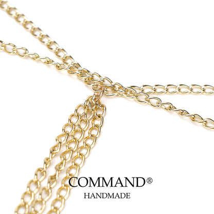 Rose Temptation Draped Leather Body Chain/Harness