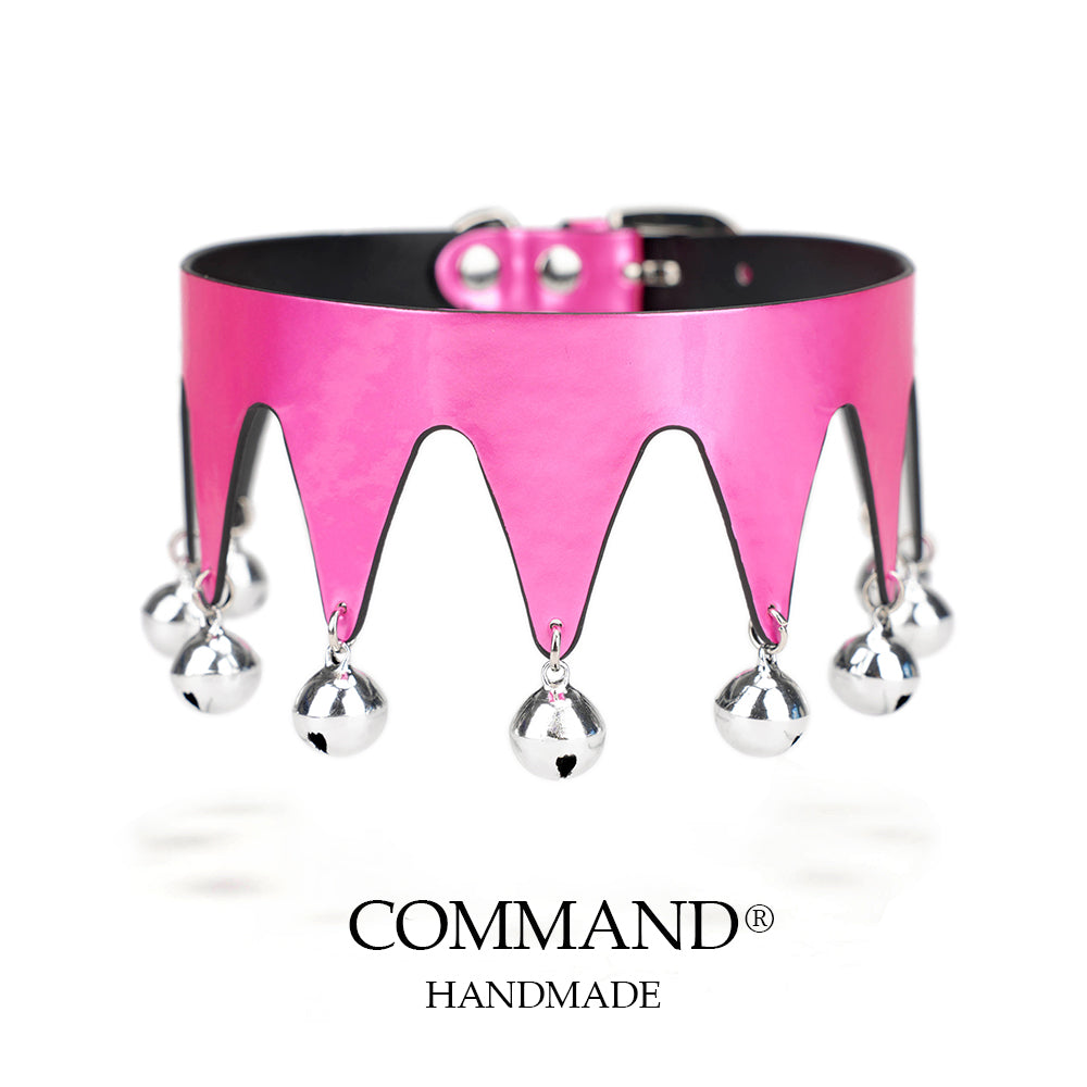 Jester’s Shatter Triangle Choker with Bell