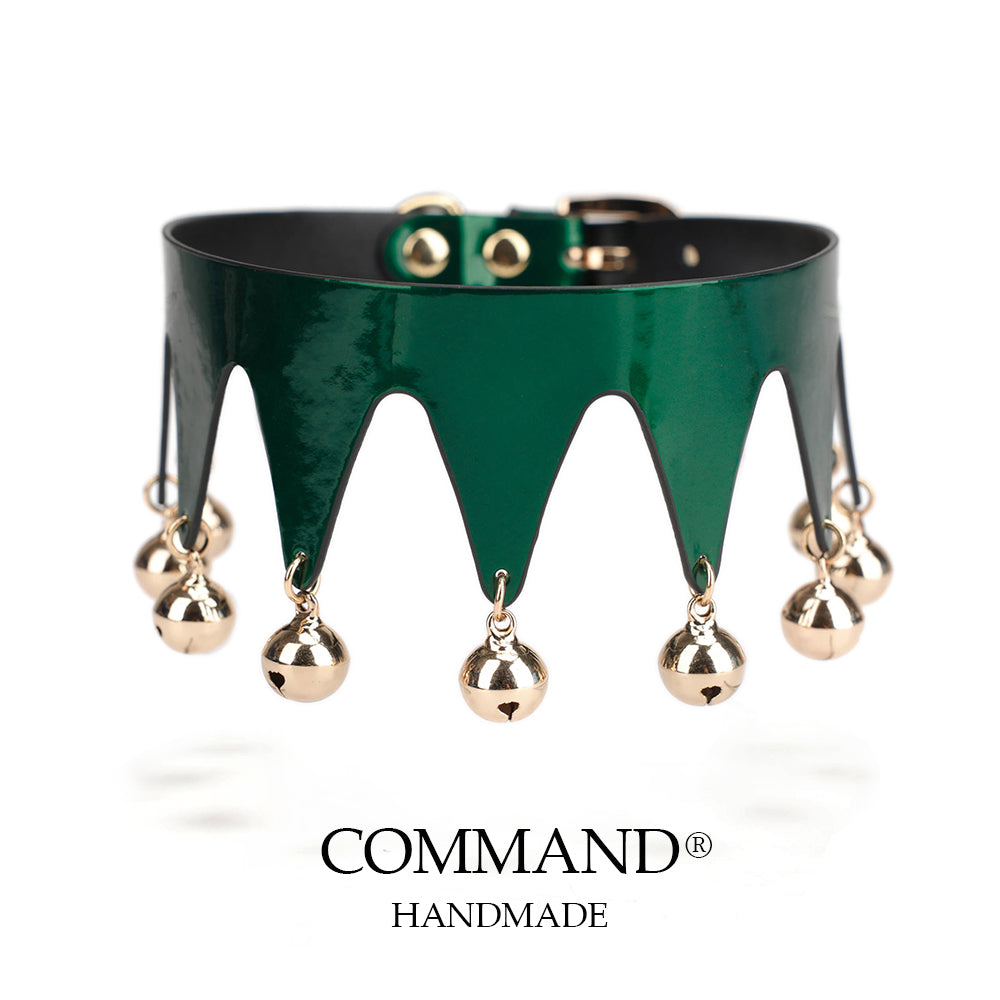 Jester’s Shatter Triangle Choker with Bell