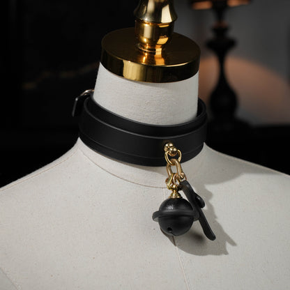 Pan Classic Double Cowhide Collar With Bell (no voice)