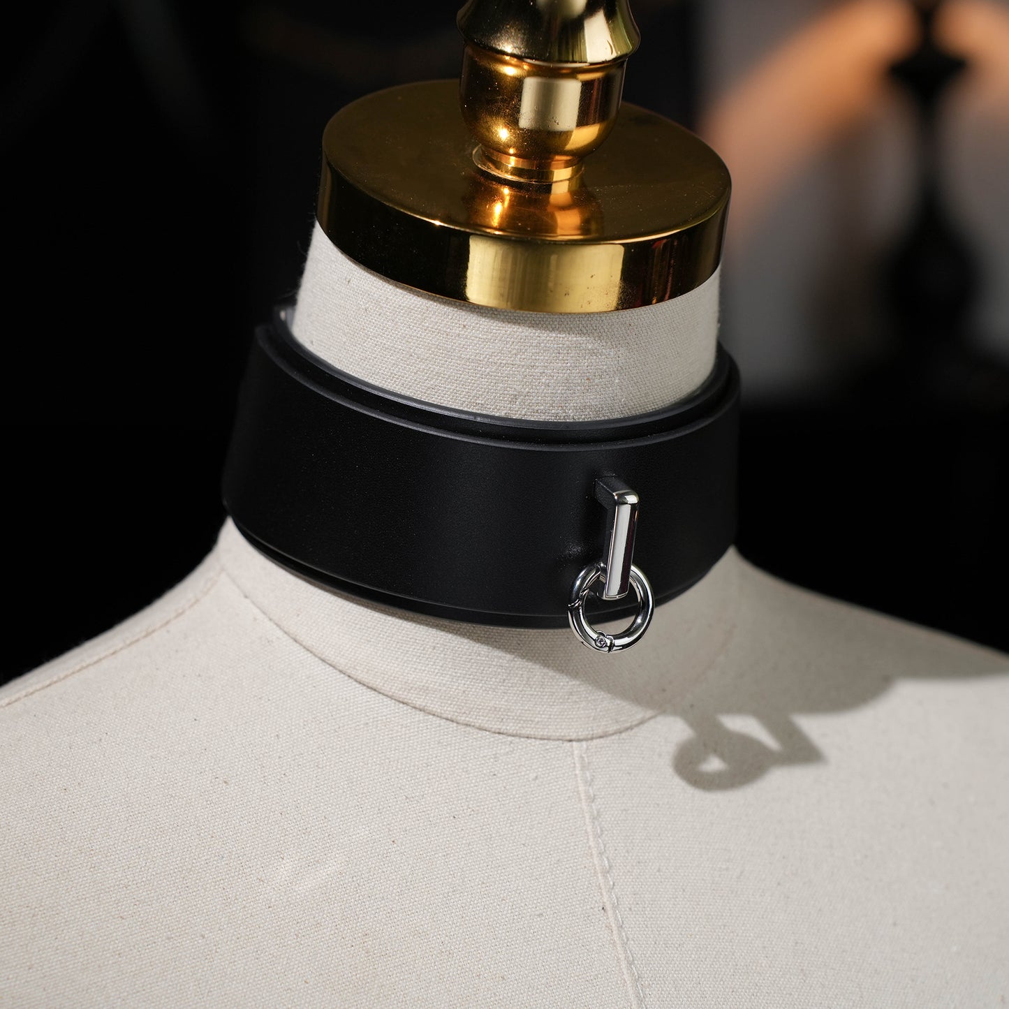 Kronus Black Choker With Small O Ring