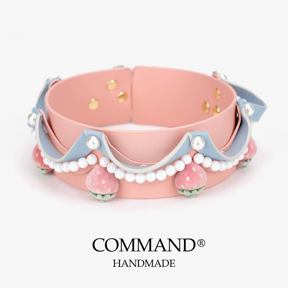 Elira Strawberry Cream Pearl Choker