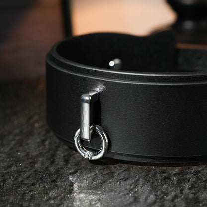Kronus Black Choker With Small O Ring
