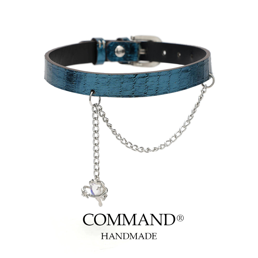 Thalassa Blue chain collar