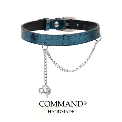 Thalassa Blue chain collar