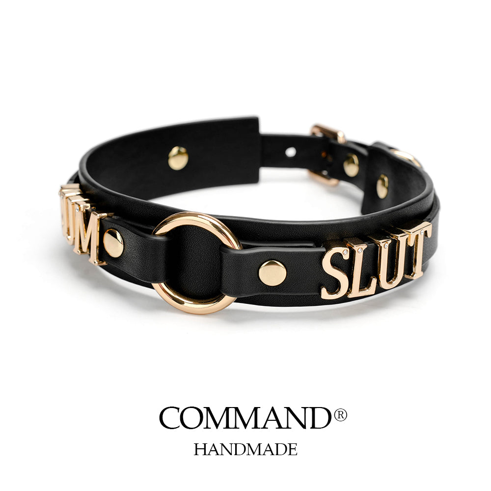 Antiphus Metal Letter Choker with Oring