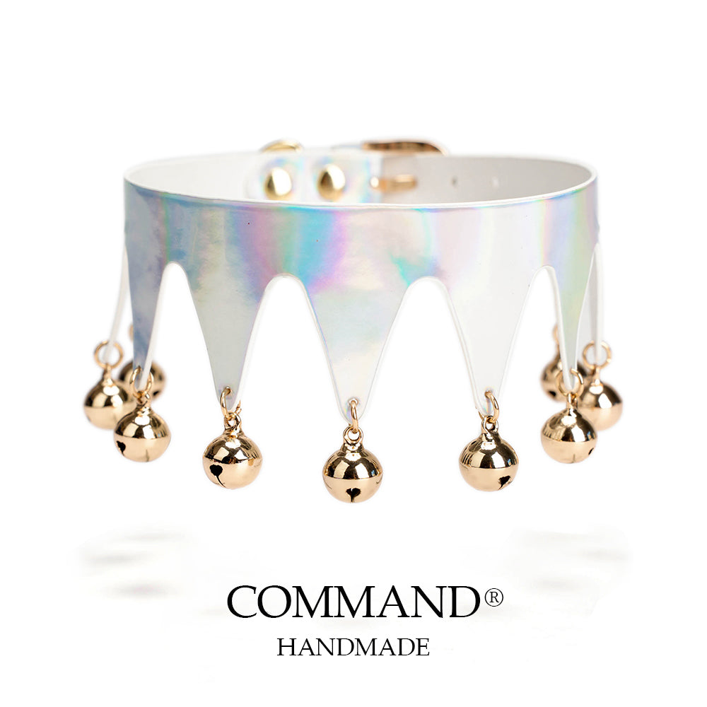Jester’s Shatter Triangle Choker with Bell