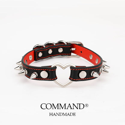 Love On Thorns Punk Choker With Heart