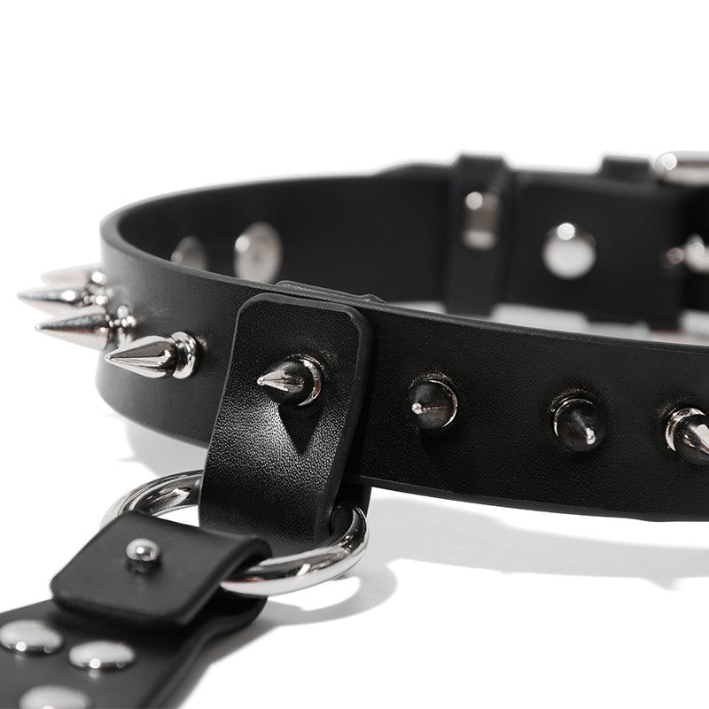 Sita Black Studded Tie Choker