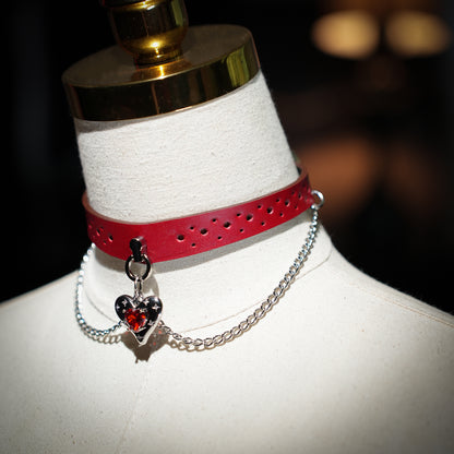 Ratri Double Chain Choker with Cross Charm/Little Heart