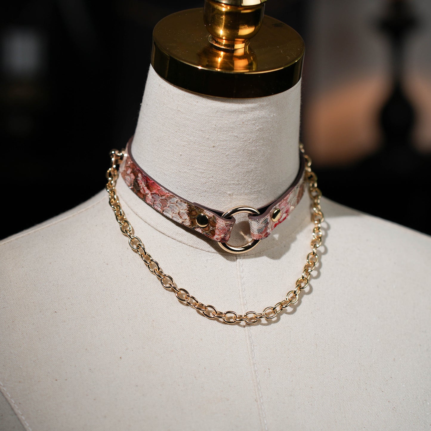 Terra O Ring Choker with Chain