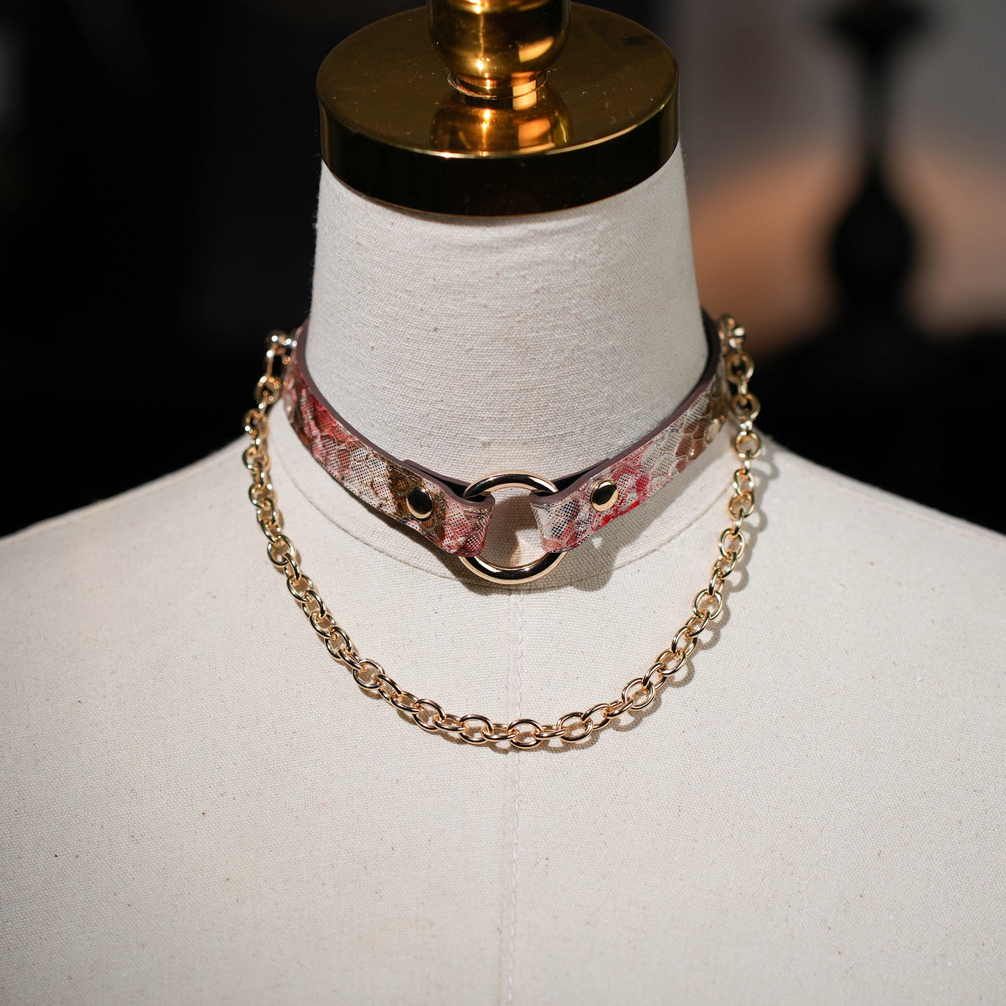 Terra O Ring Choker with Chain