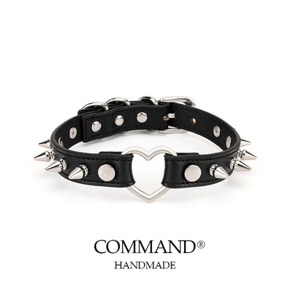 Love On Thorns Punk Choker With Heart