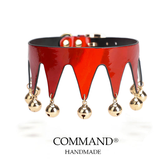 Jester’s Shatter Triangle Choker with Bell