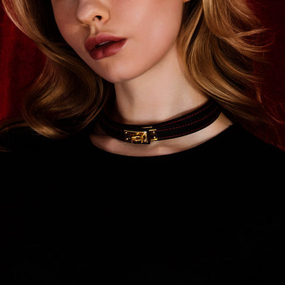 Circle Eureka Double Layer Black and Red Collar