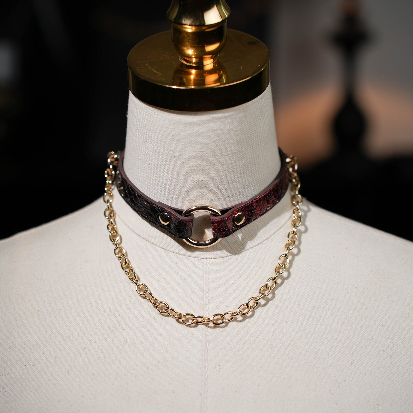 Terra O Ring Choker with Chain