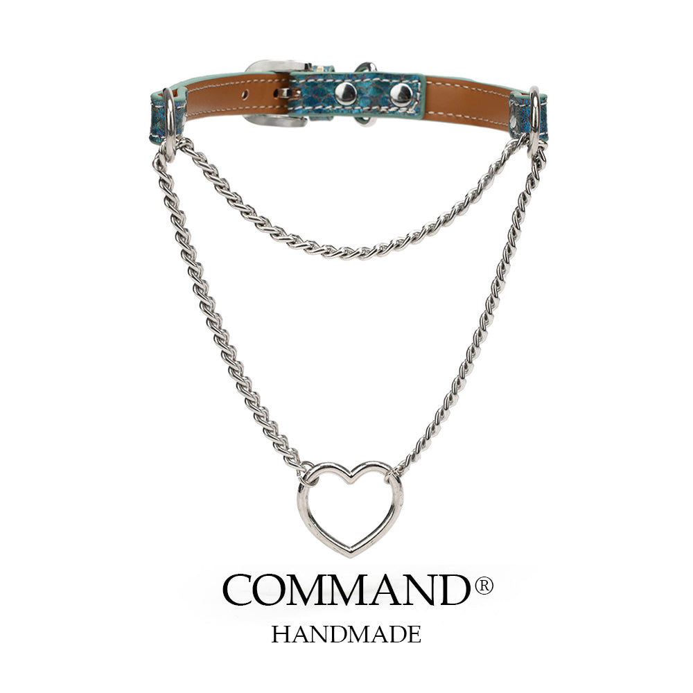 Nike Half Chain Choker with Heart Ring