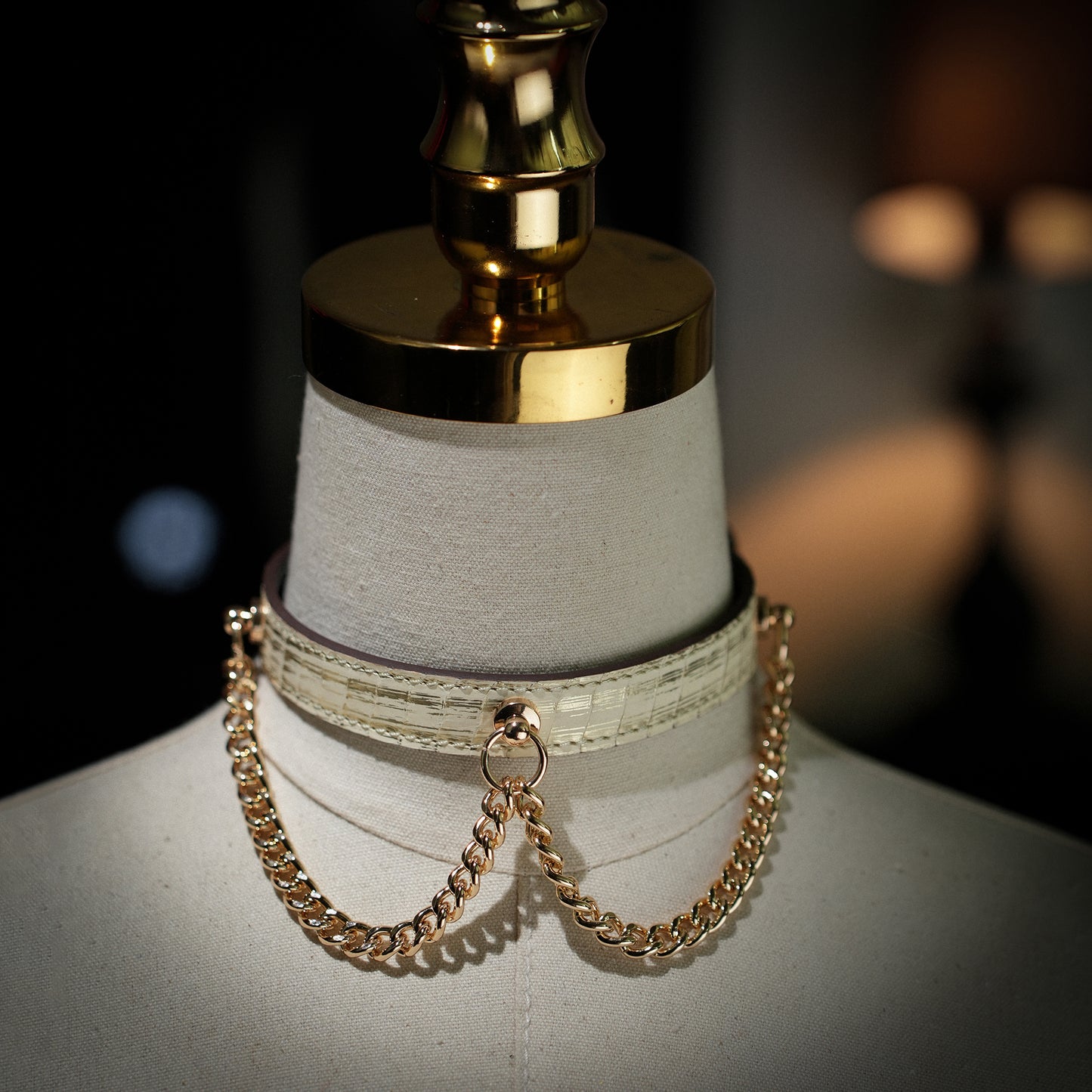 Echo Double Chain Green Choker